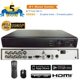 8CH 1080P 5in1 (TVI, AHD, CVI, Analog CVBS) DVR w/ HDMI BNC VGA Output Mobile-APP Motion Real Time Recording - 101AVInc.