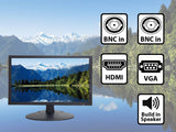 101AV [MT-G2D185] 18.5" Security Monitor Full HD 1080P 1920x1080 HDMI VGA BNC inputs